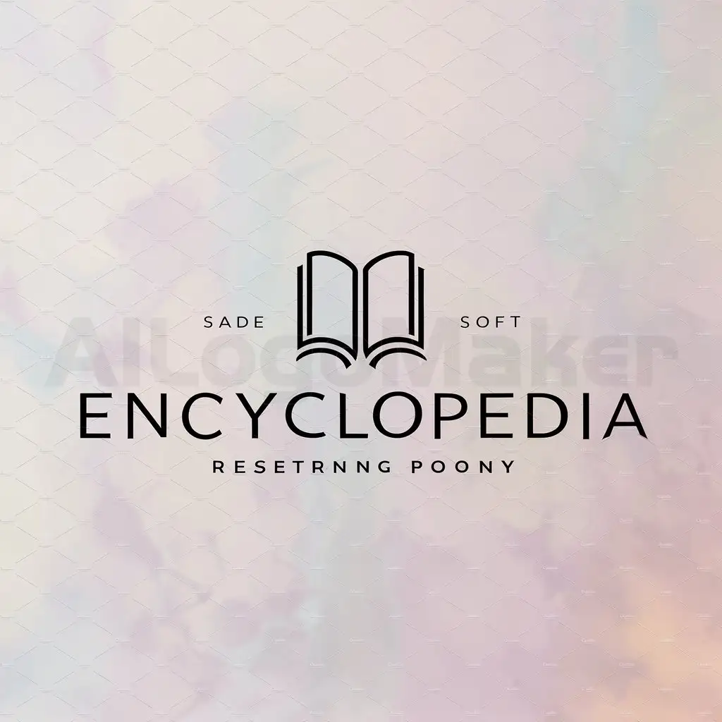 a logo design,with the text "encyclopedia", main symbol:books,Moderate,clear background