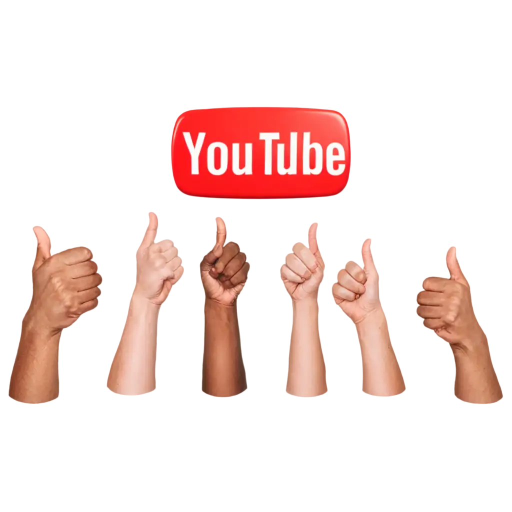 you tube logo with thumbs up