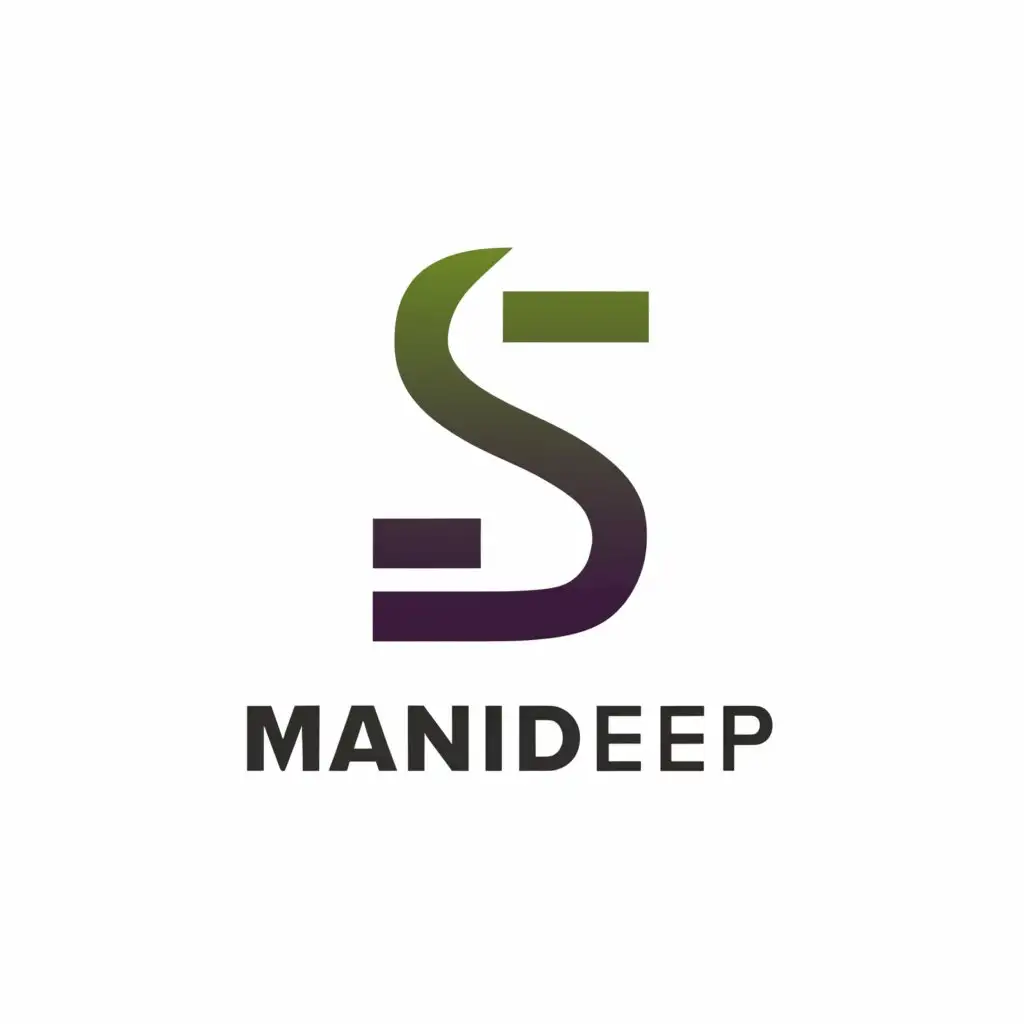 a logo design,with the text "Manideep", main symbol:S,Moderate,be used in Others industry,clear background