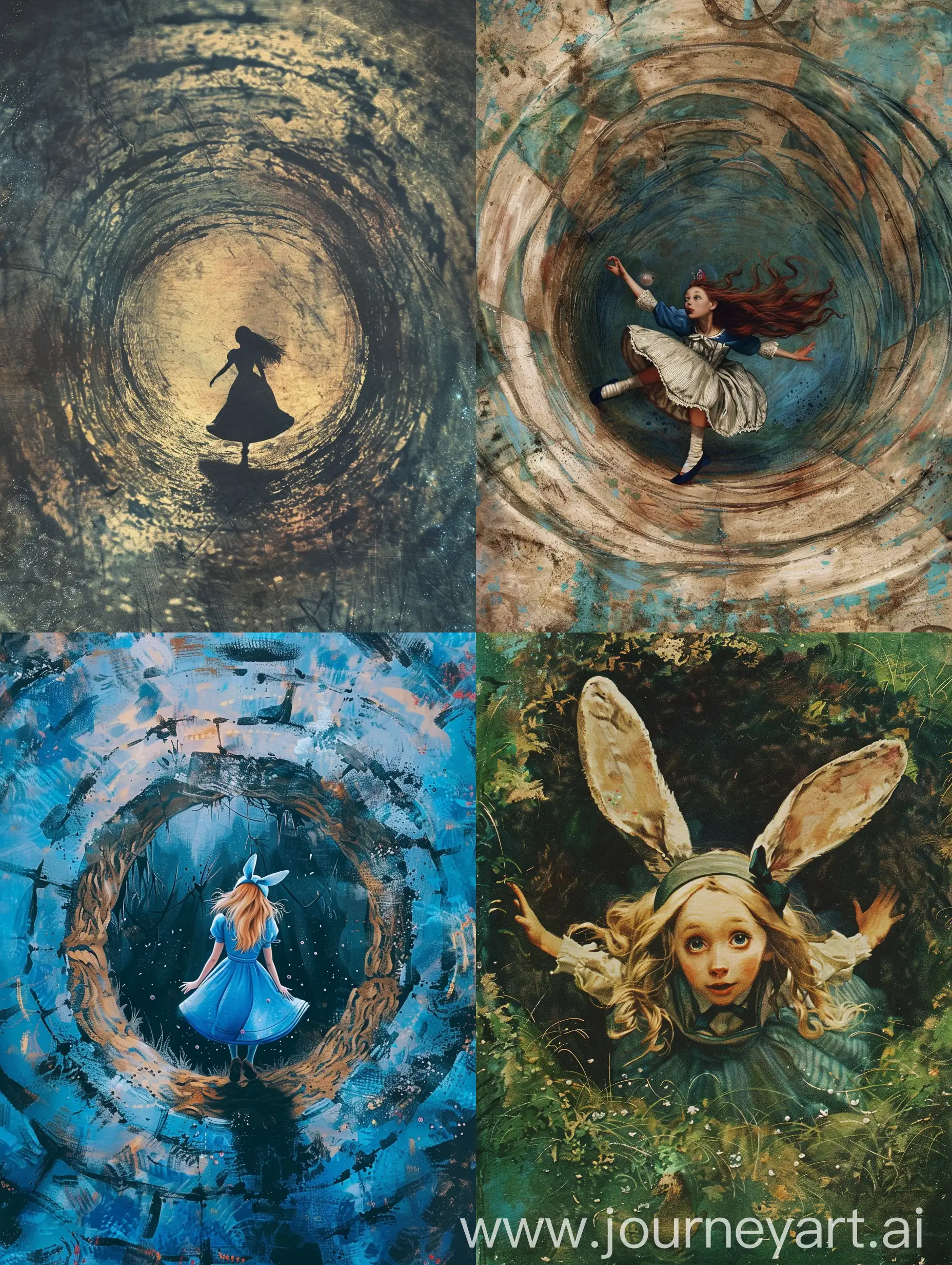 Alice-Adventures-Falling-Down-the-Rabbit-Hole