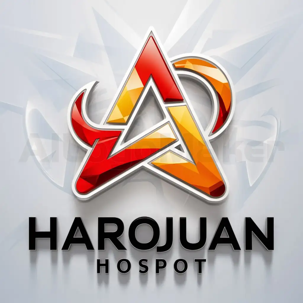 a logo design,with the text "harojuan hospot", main symbol:game online,complex,be used in Internet industry,clear background
