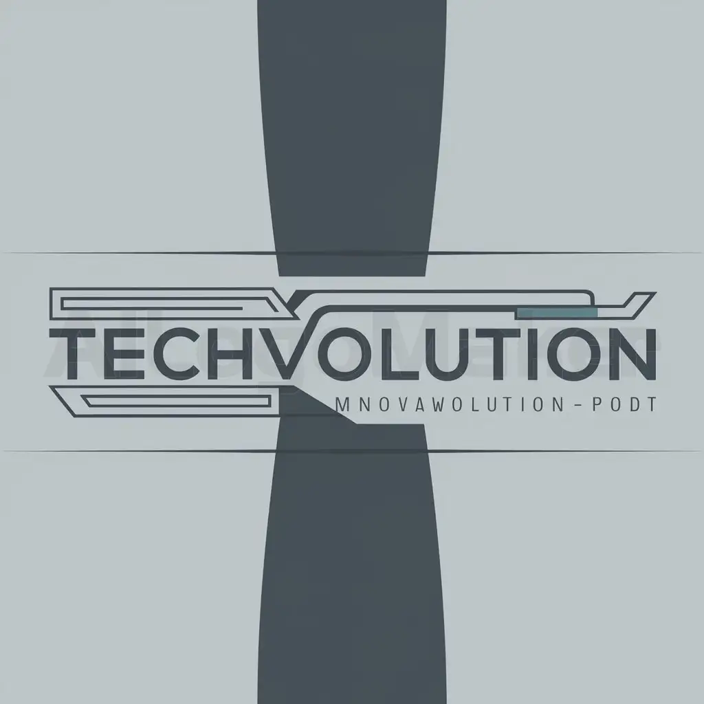a logo design,with the text "TechVolution", main symbol:computer,Moderate,clear background
