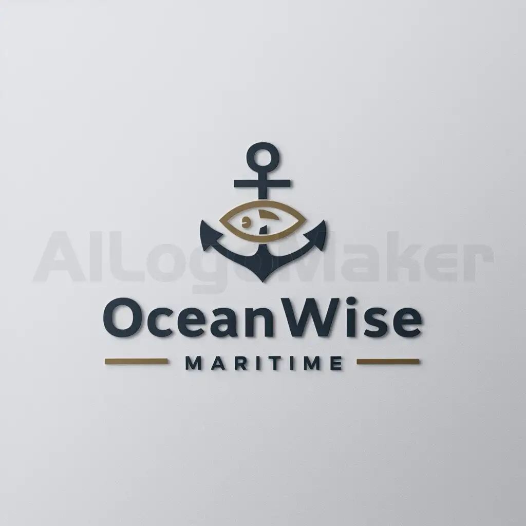 a logo design,with the text "OceanWise Maritime", main symbol:consulting,Moderate,be used in consulting industry,clear background