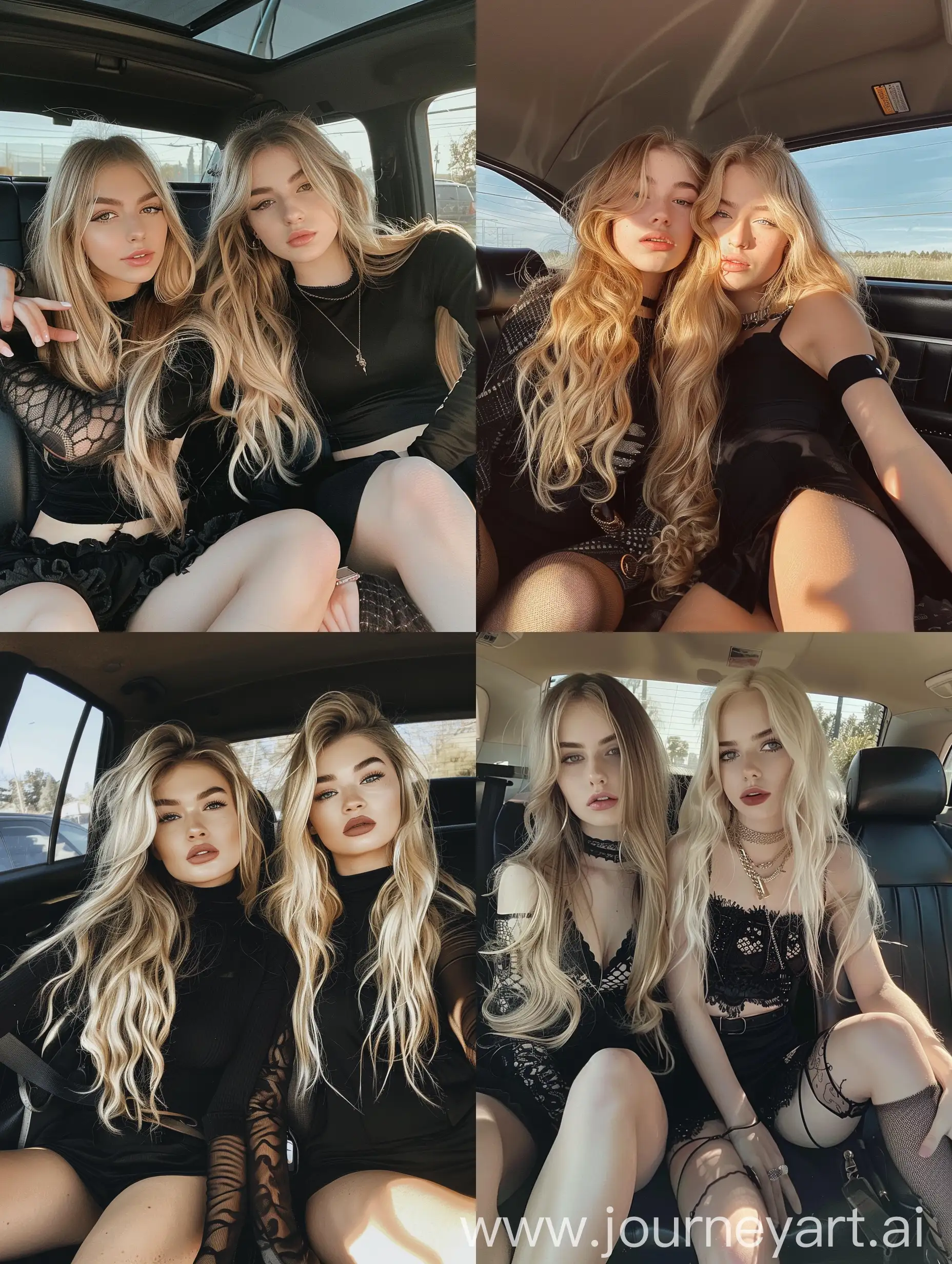 Young-Influencers-Taking-Natural-iPhone-Selfies-in-Car