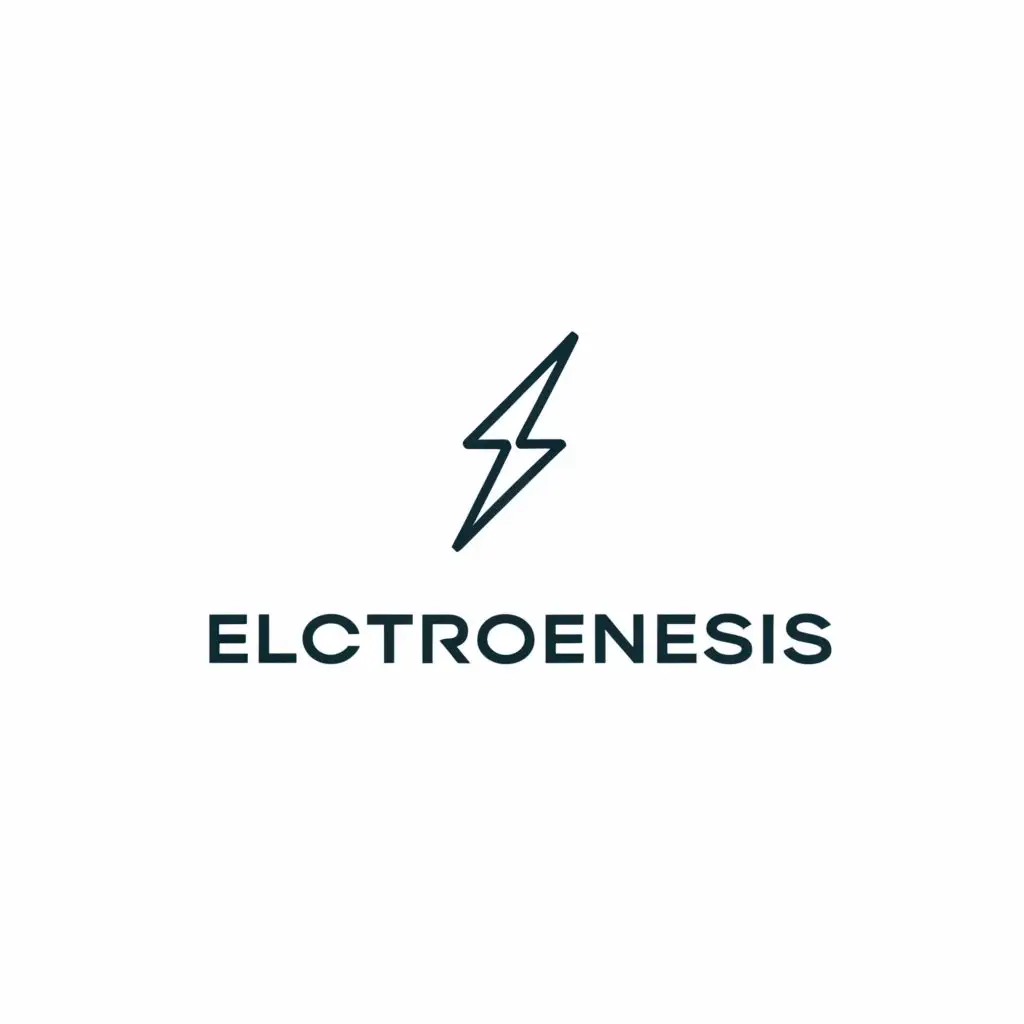 a logo design,with the text "ElectroGenesis", main symbol:text,Minimalistic,be used in Retail industry,clear background