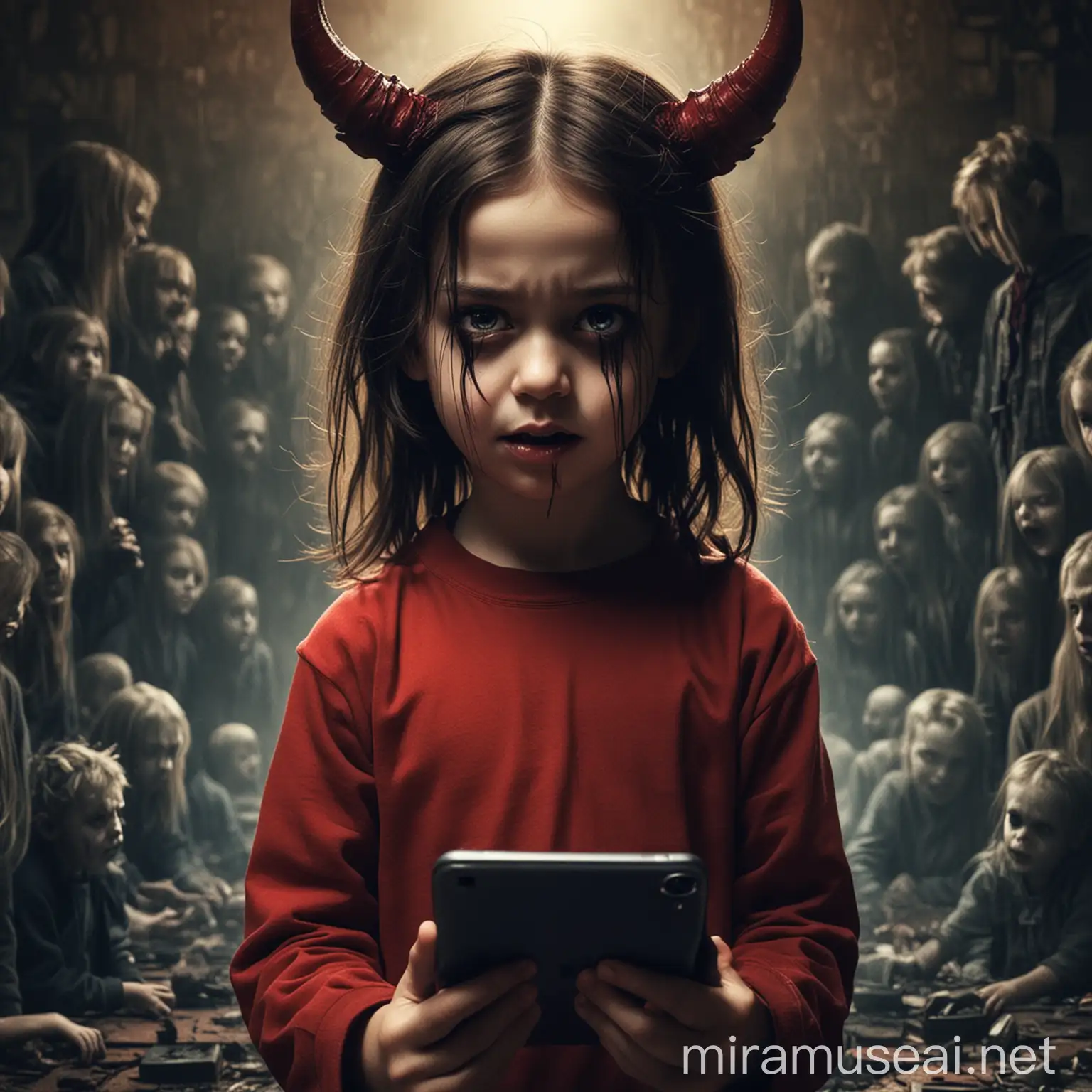 social media as a demonic entity corrupting children