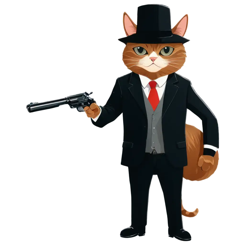 Cat-Mafioso-Cartoon-PNG-Feline-Gangster-Illustration-for-Online-Content