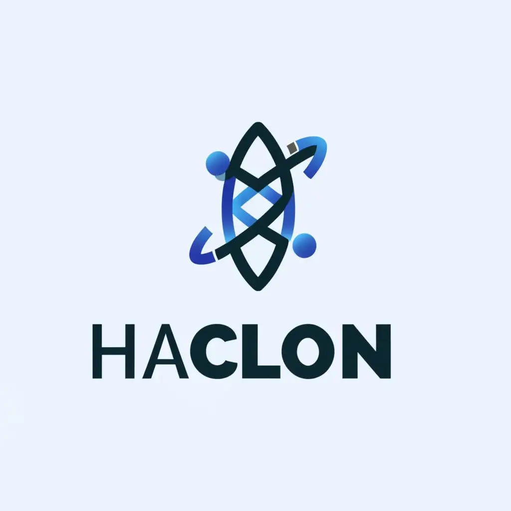 a logo design,with the text "Haclon", main symbol:Space and Science 3d design,Moderate,be used in Research industry,clear background