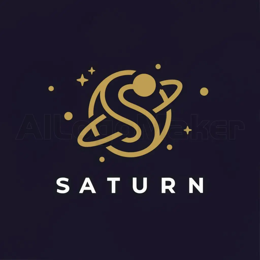 a logo design,with the text "Saturn", main symbol:S, infinity, cosmos,Moderate,clear background