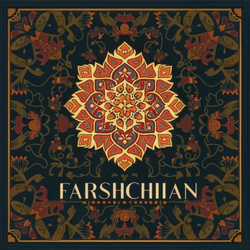 LOGO-Design-For-Farshchian-Traditional-Carpet-Rug-Emblem-on-a-Clean-Background