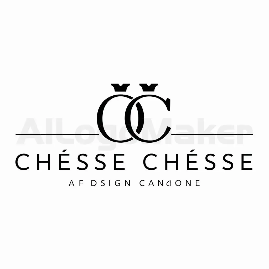 LOGO-Design-for-Chesse-Chesse-Interwoven-CC-Letters-in-Minimalistic-Style