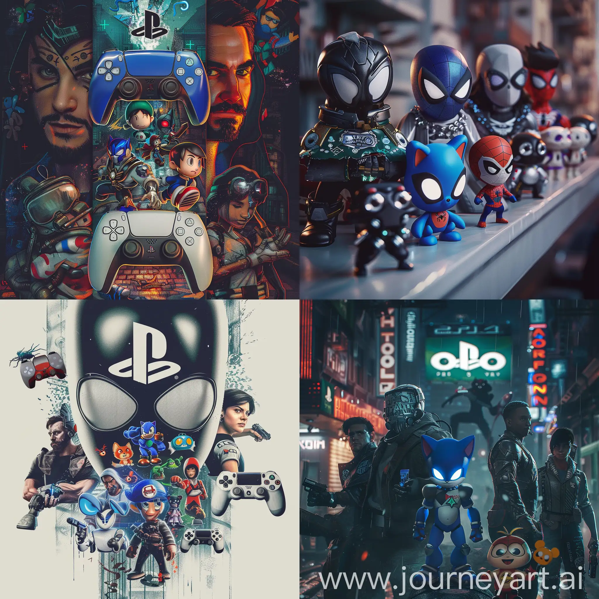 PlayStation-Characters-Gaming-Together-in-Virtual-World