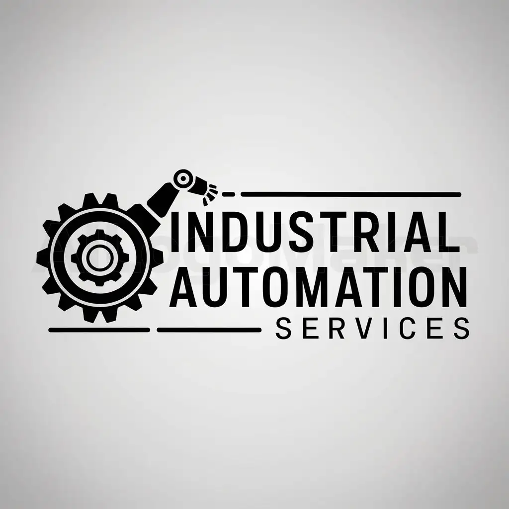 a logo design,with the text "industrial automation services", main symbol:industry,Moderate,be used in Technology industry,clear background