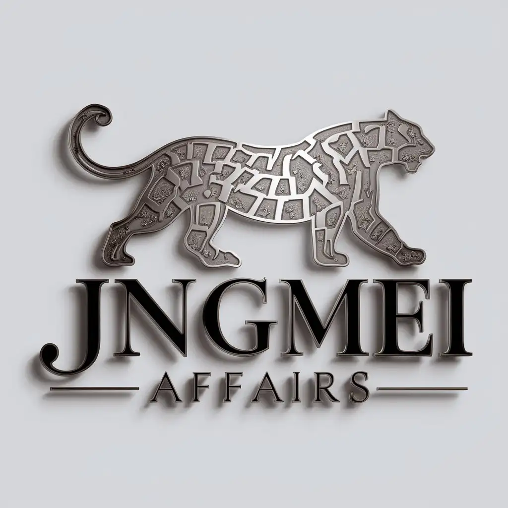 LOGO-Design-For-Jingmei-Affairs-Elegant-Leopard-Symbol-for-Entertainment-Industry