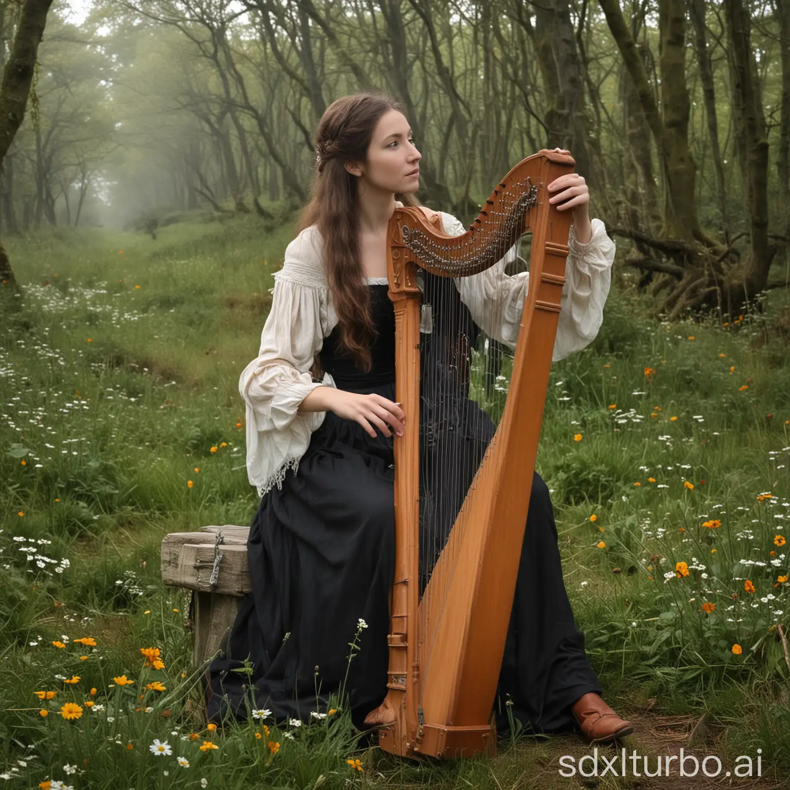 Melancholic-Breton-Love-Letter-Song-Harp-Bombarde-and-Violin-Ensemble