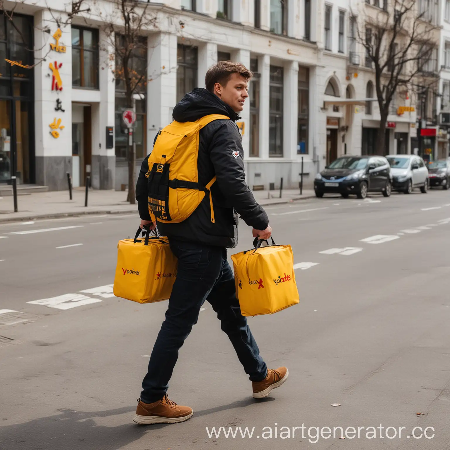 Yandex-Pedestrian-Courier-Delivering-an-Order