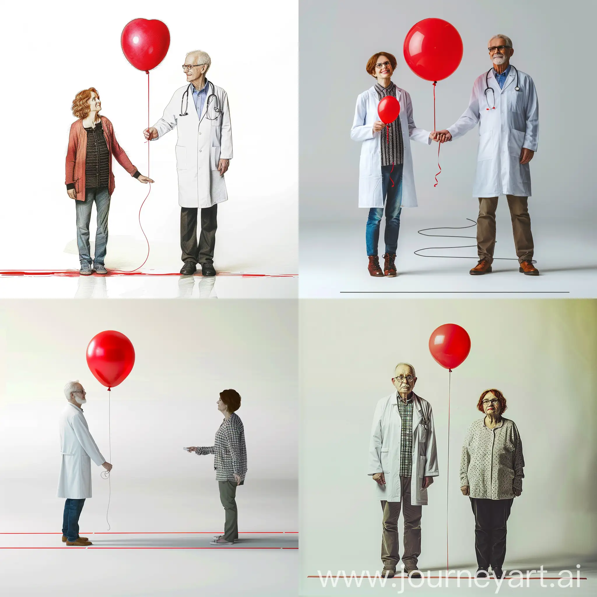 Doctor-and-Patient-Starting-Journey-with-Red-Helium-Balloon