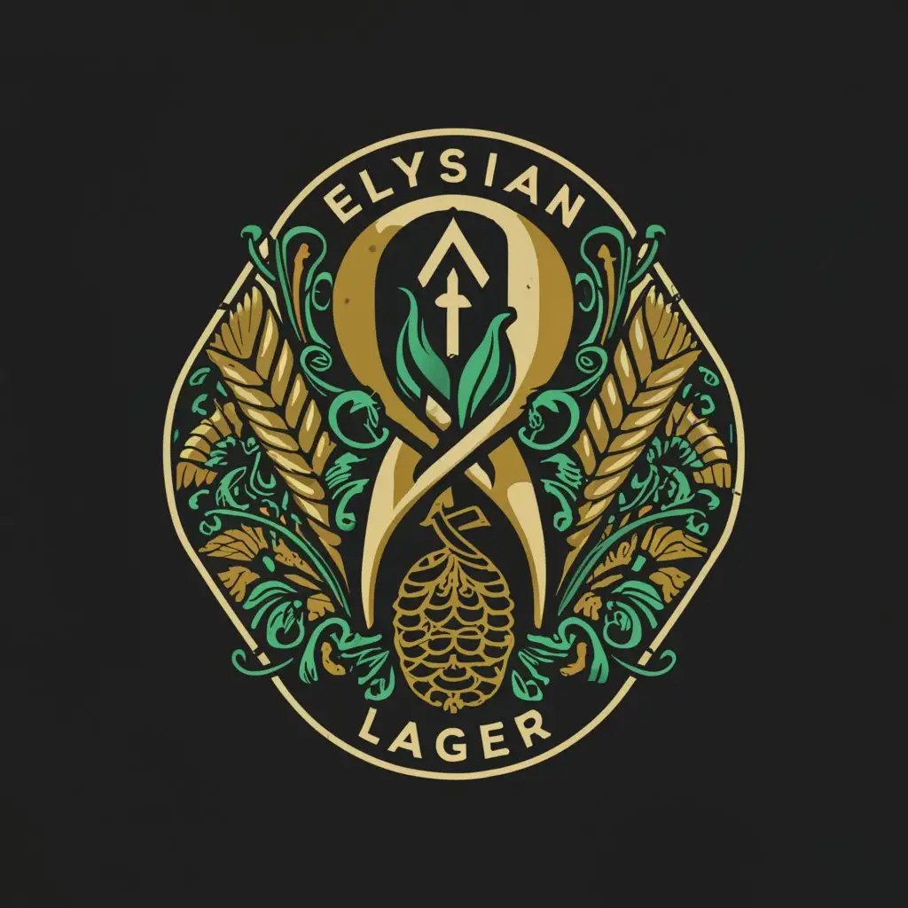 LOGO-Design-for-Elysian-Lager-Dynamic-Elysian-Fields-with-Subtle-Chaos-Symbol