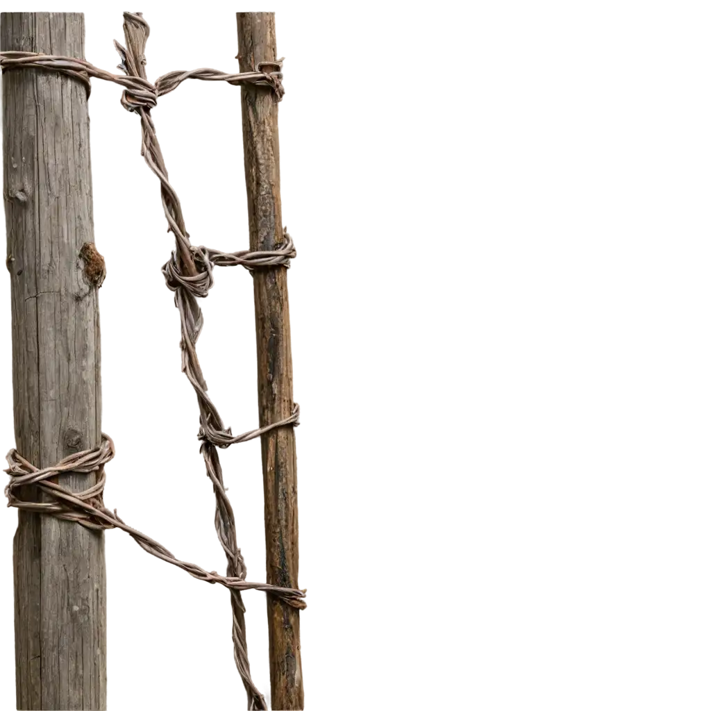 Old-Rusty-Barbed-Wire-PNG-Image-Vintage-Fence-Post-Illustration