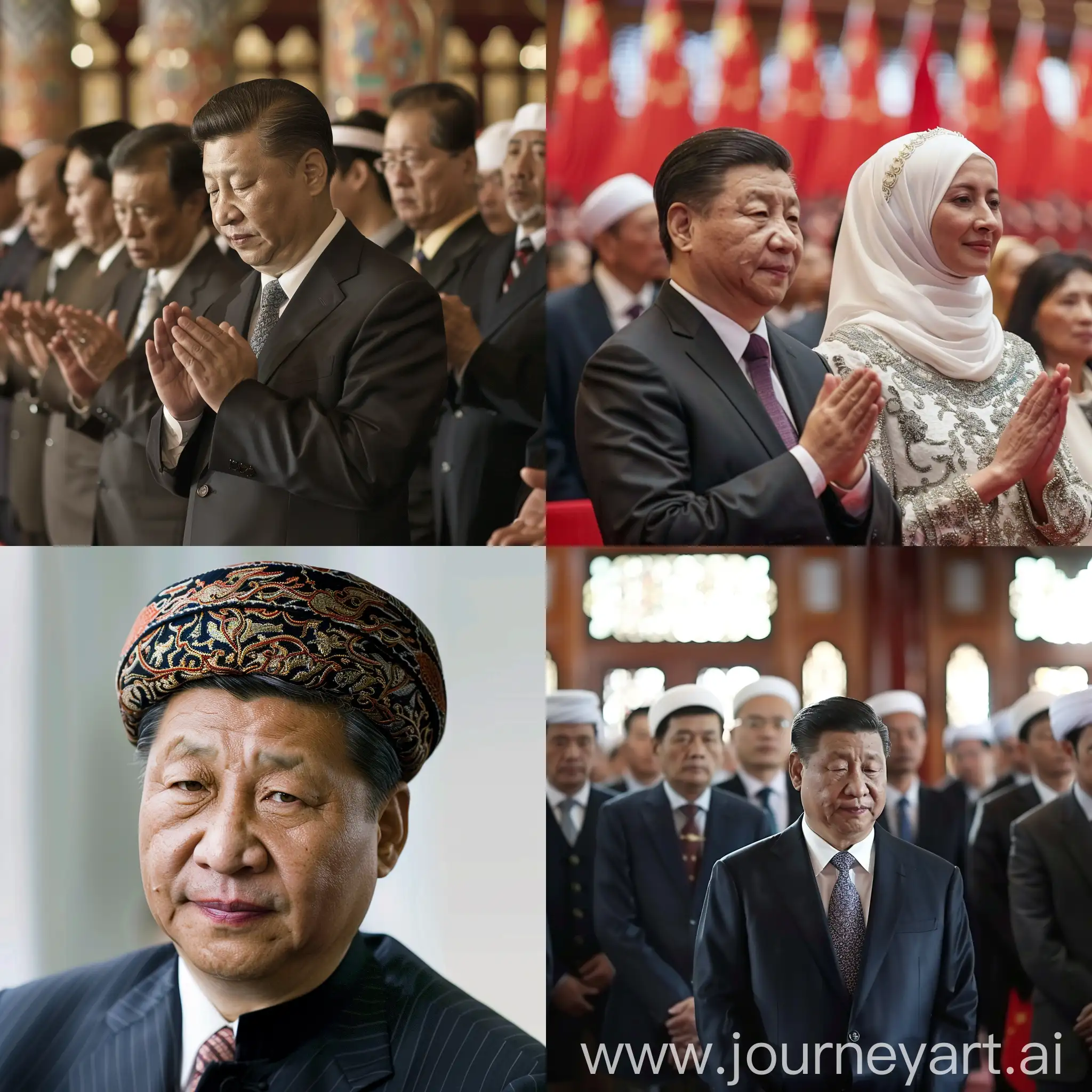 Chinese-President-Converted-to-Islam-in-Vivid-Artistic-Interpretation