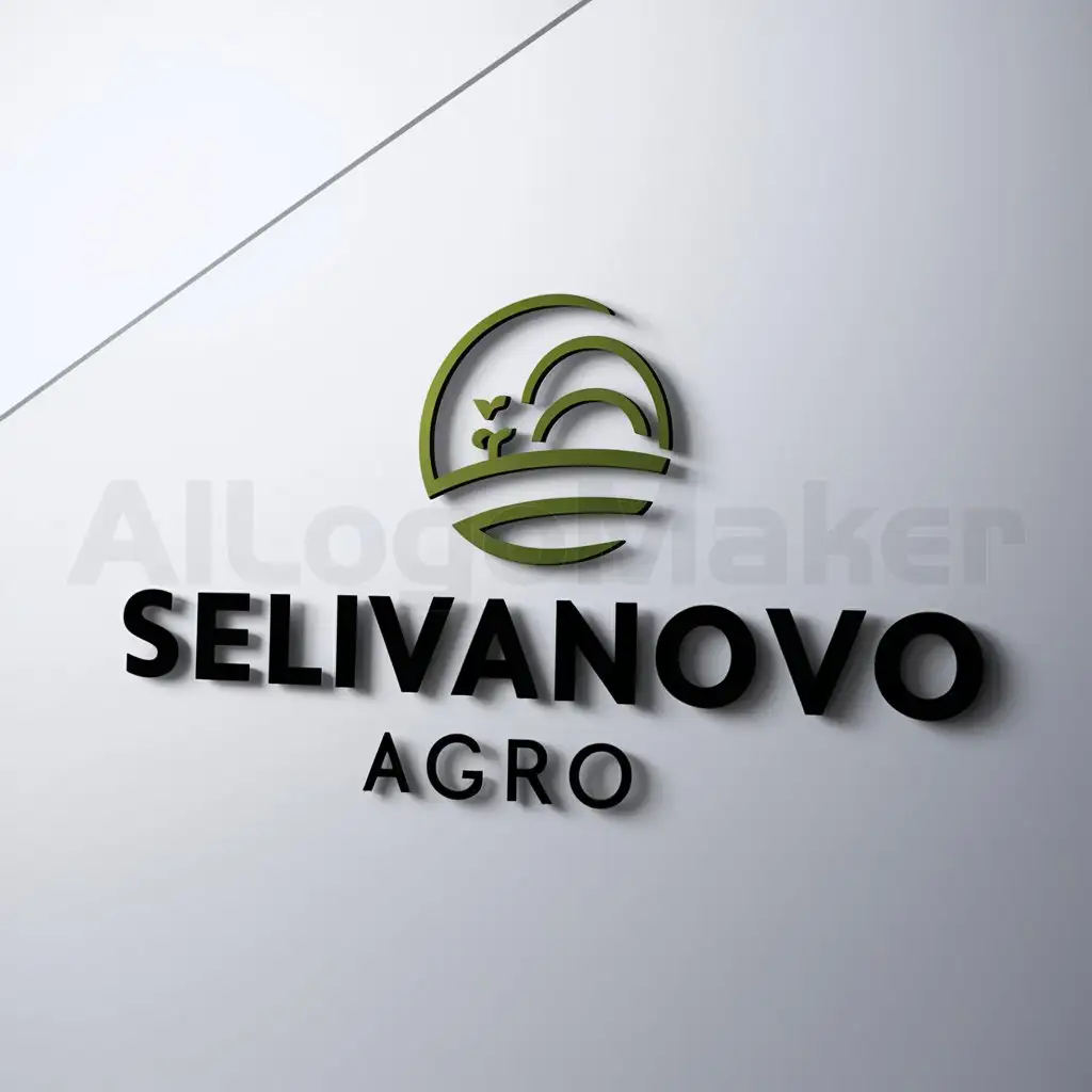 a logo design,with the text "Selivanovo-Agro", main symbol:agriculture,Minimalistic,clear background