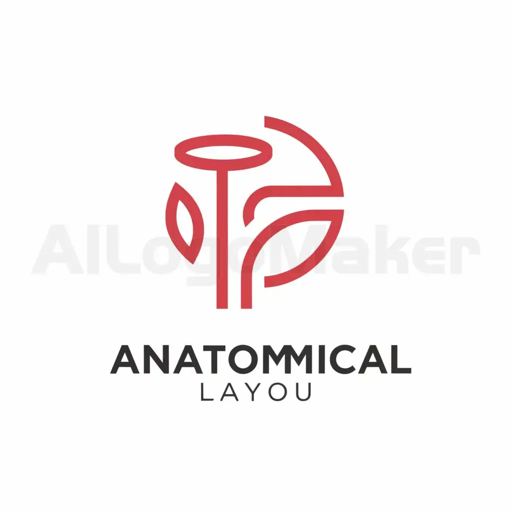 a logo design,with the text "anatomical layout", main symbol:Model of mammary gland,Moderate,clear background