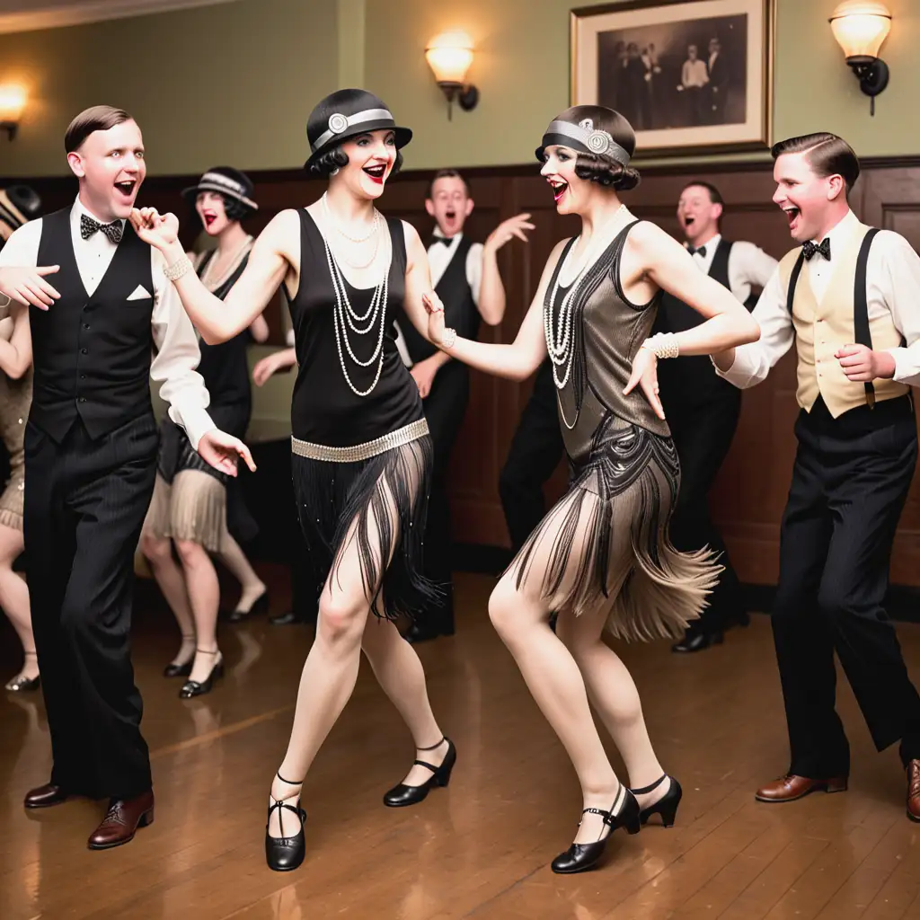 Vibrant Roaring 20s Charleston Dance Scene