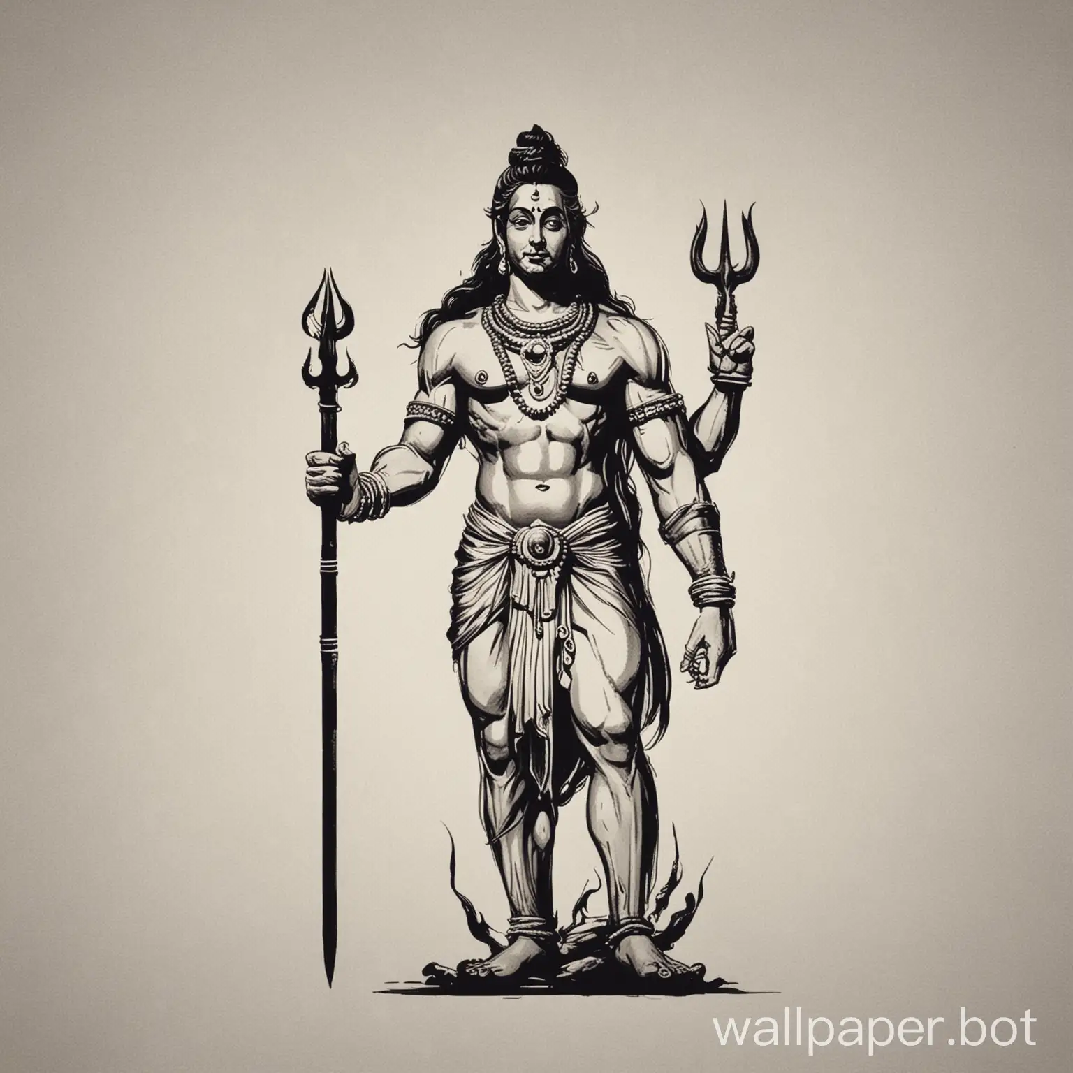 Minimalistic-Lord-Shiva-Serene-Deity-in-Simplified-Form