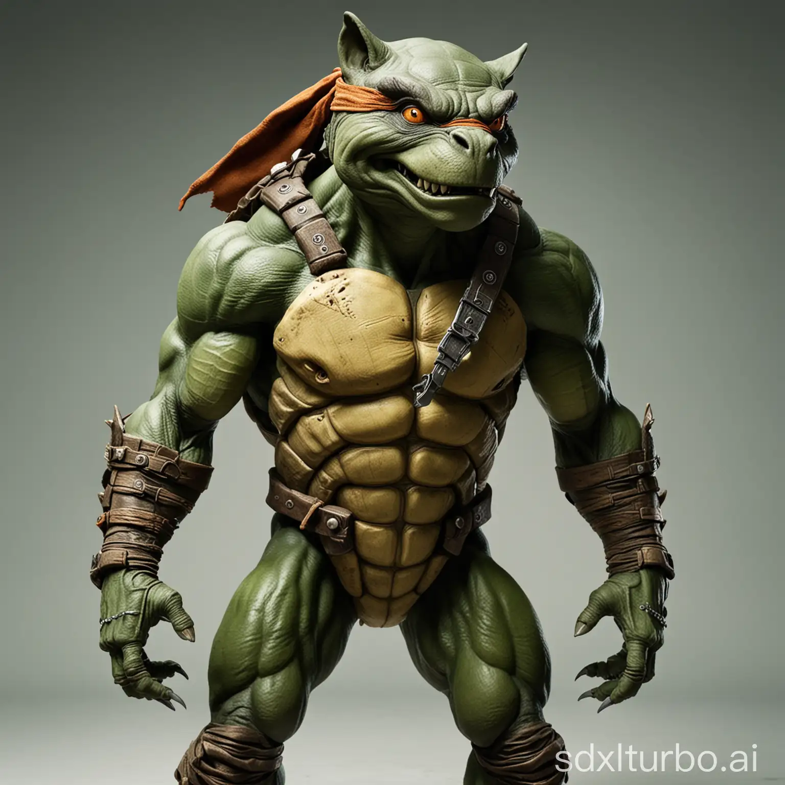 Hybrid-WolfHeaded-Humanoid-with-Turtle-Body-Teenage-Mutant-Ninja-Turtles-Inspired-Art