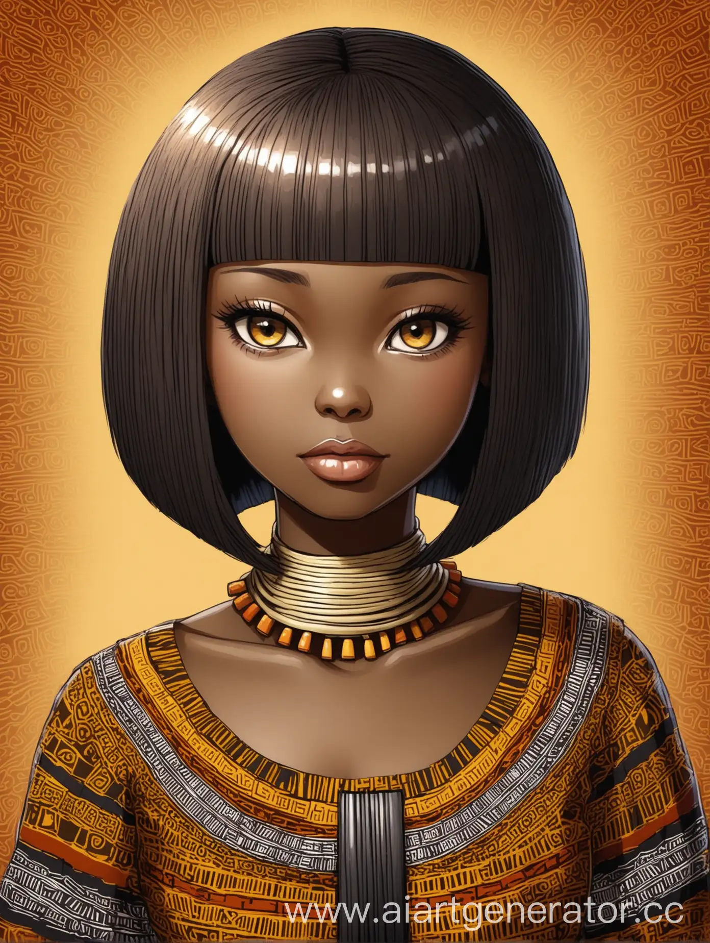 African-Styled-Girl-with-Bob-Haircut