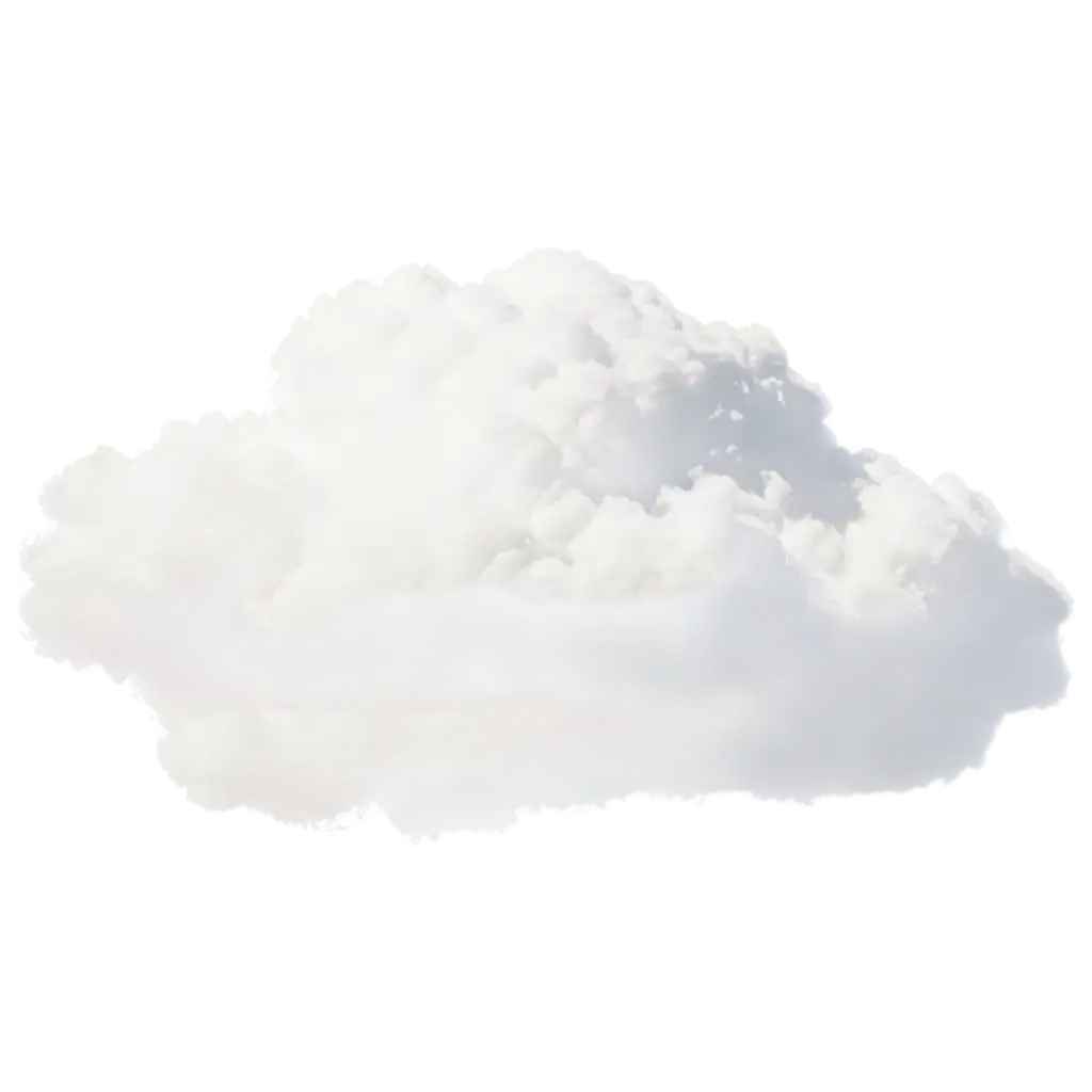 a big thick white cloud