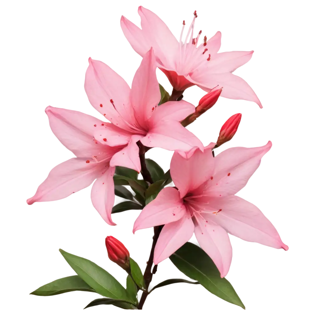 Exquisite-CloseUp-PNG-Image-of-a-Charming-Azalea-Flower-Enhancing-Visual-Appeal-and-Detail