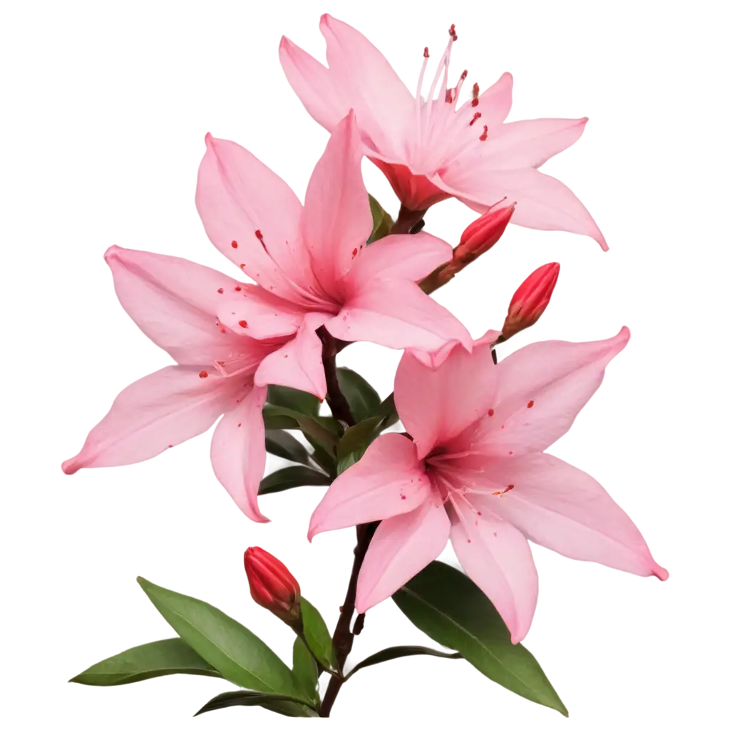 close up of beautiful charming azalea flower