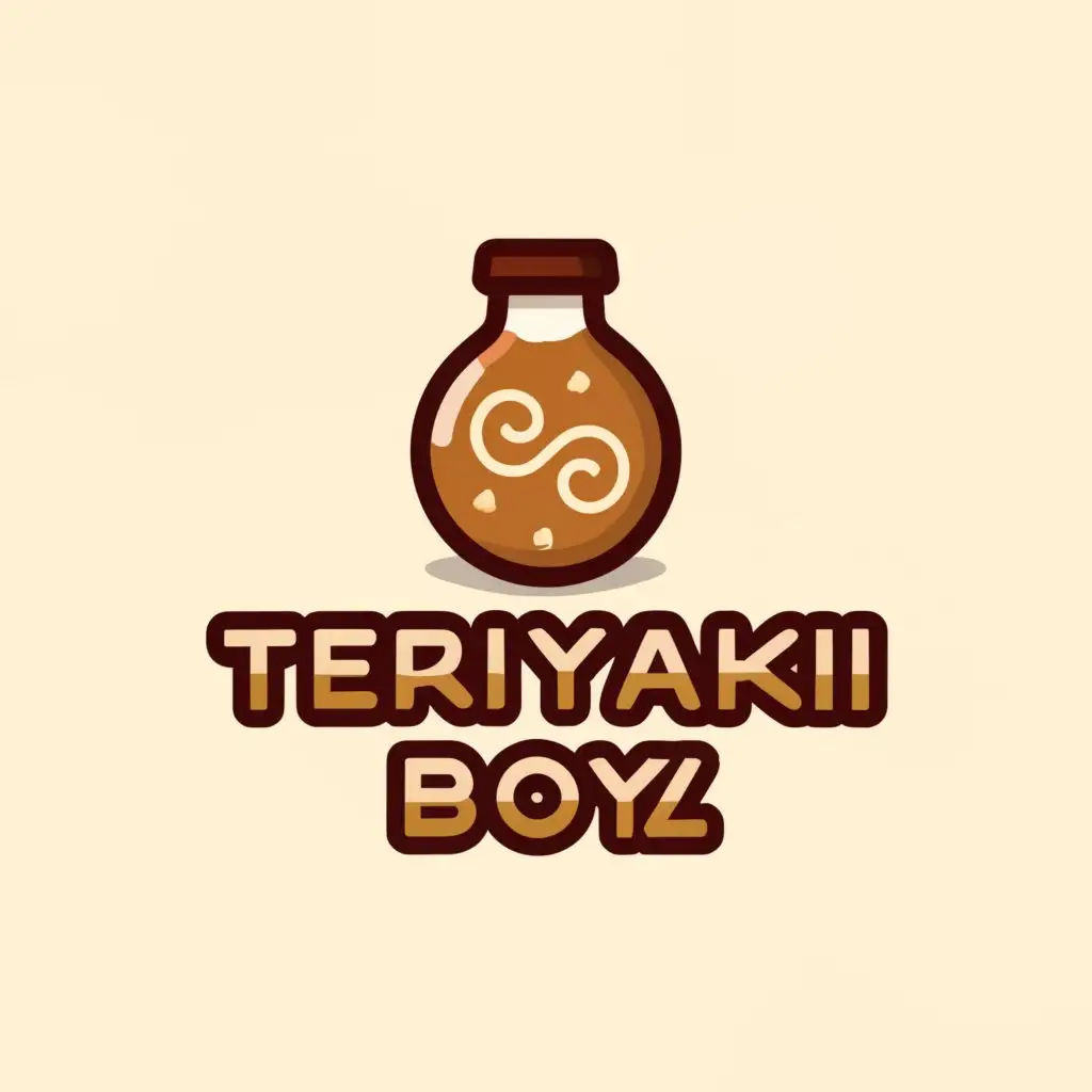 a logo design,with the text "Teriyaki Boyz", main symbol:teriyaki,Moderate,clear background