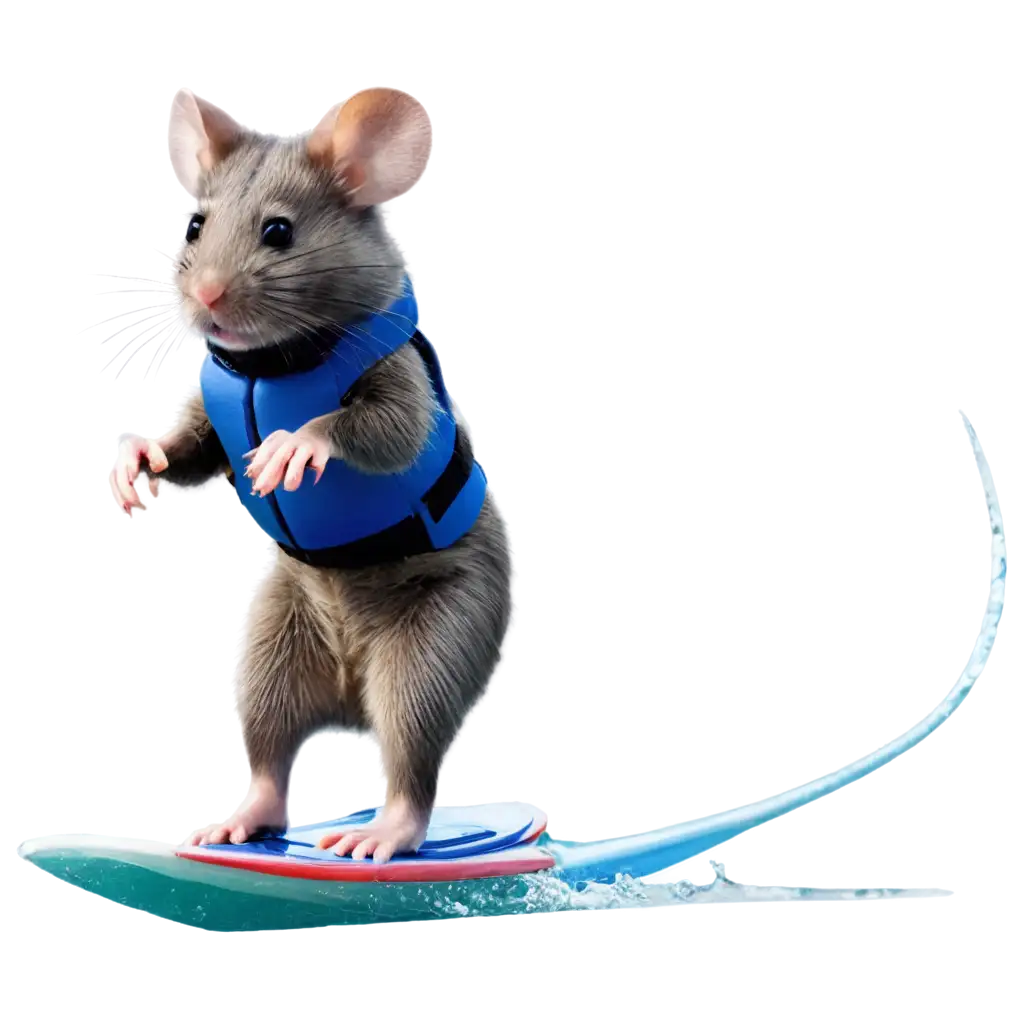 a mouse that goes water skiing