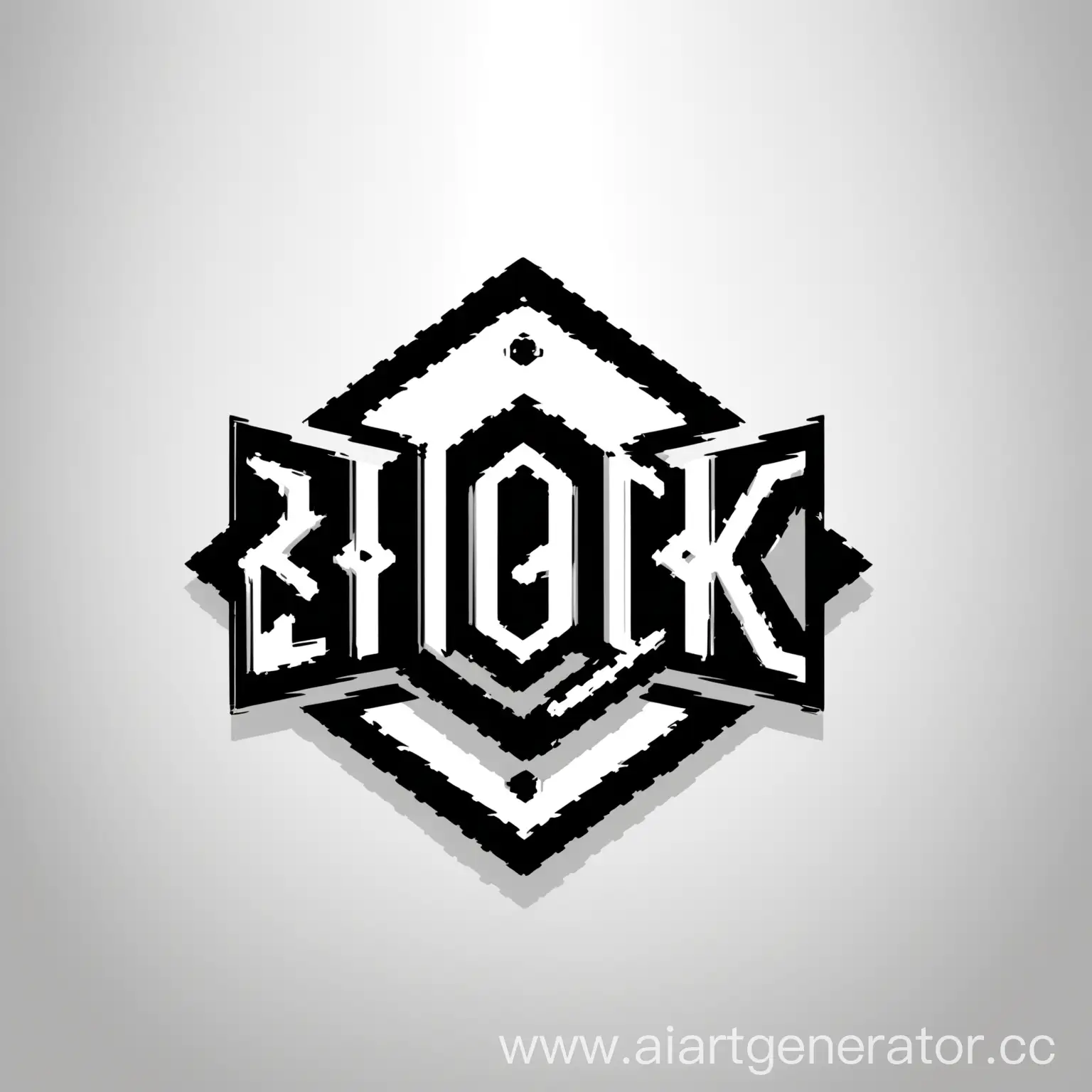Логотип чёрно-белого цвета