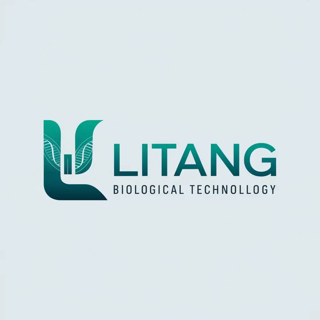 a logo design,with the text "Litang Biological Technology", main symbol:LG,Moderate,be used in agriculture industry,clear background