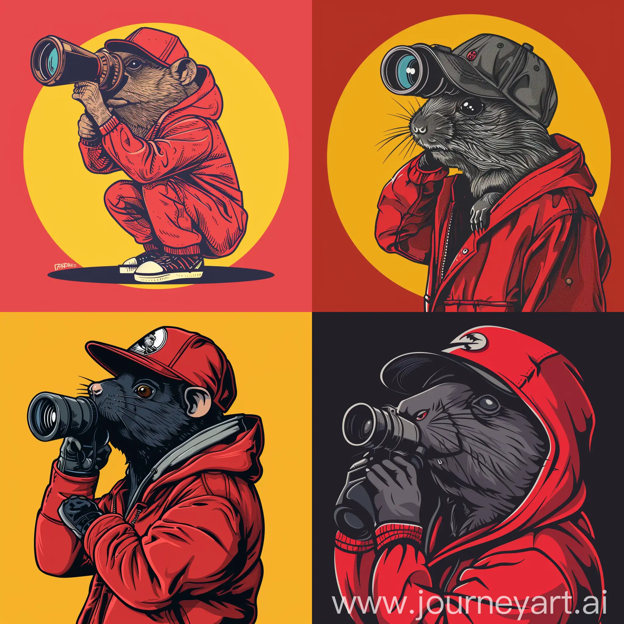 Curious-Mole-in-Red-Sporty-Suit-with-Binoculars