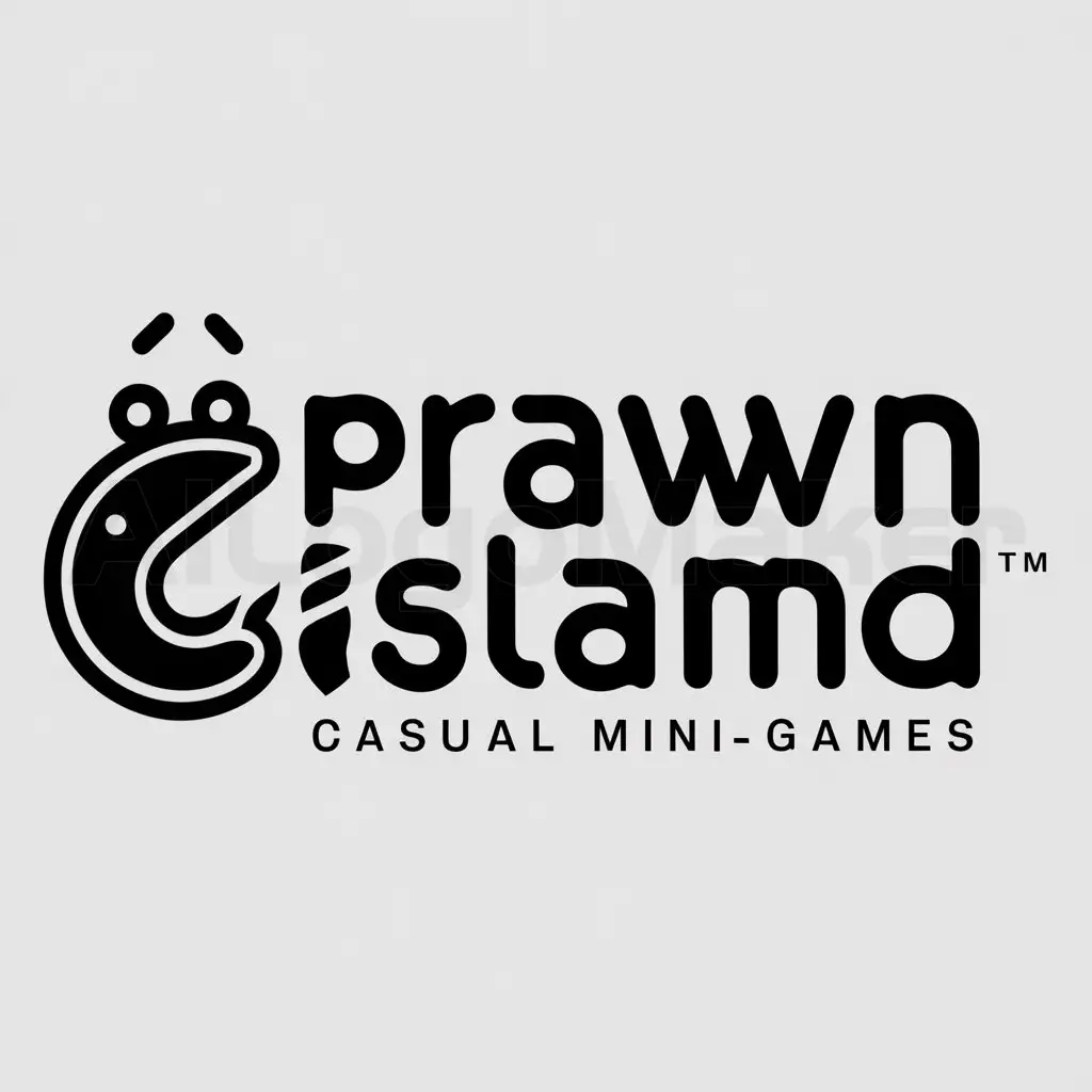 LOGO-Design-For-Prawn-Island-Casual-MiniGames-with-Moderate-Vibes