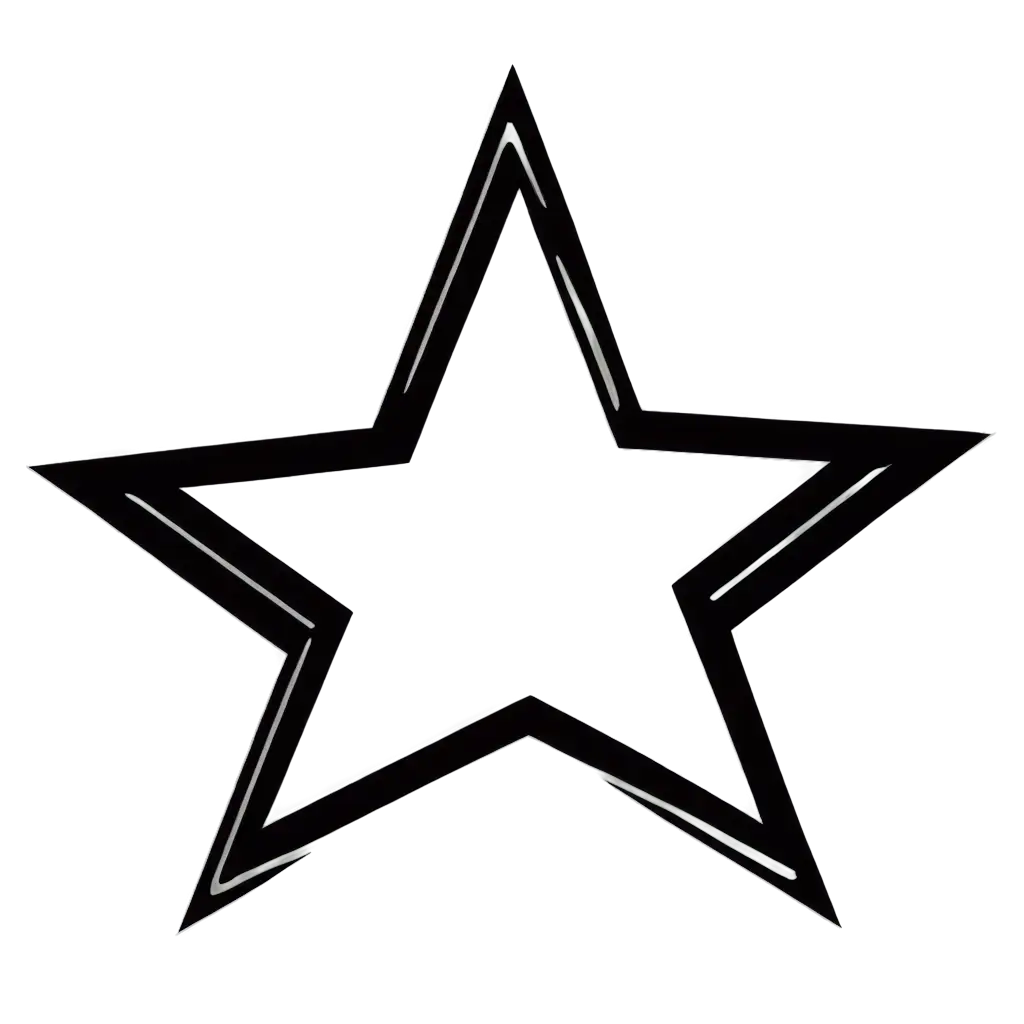 a star vector black

