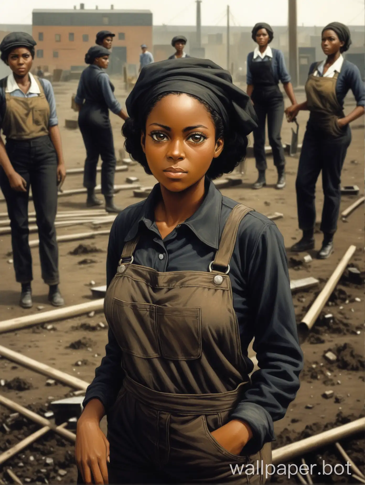 Working-Class-Black-Female-in-Urban-Setting-with-Reflective-Attitude