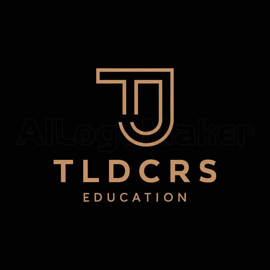 a logo design,with the text "TJ", main symbol:TJ,Minimalistic,be used in Education industry,clear background