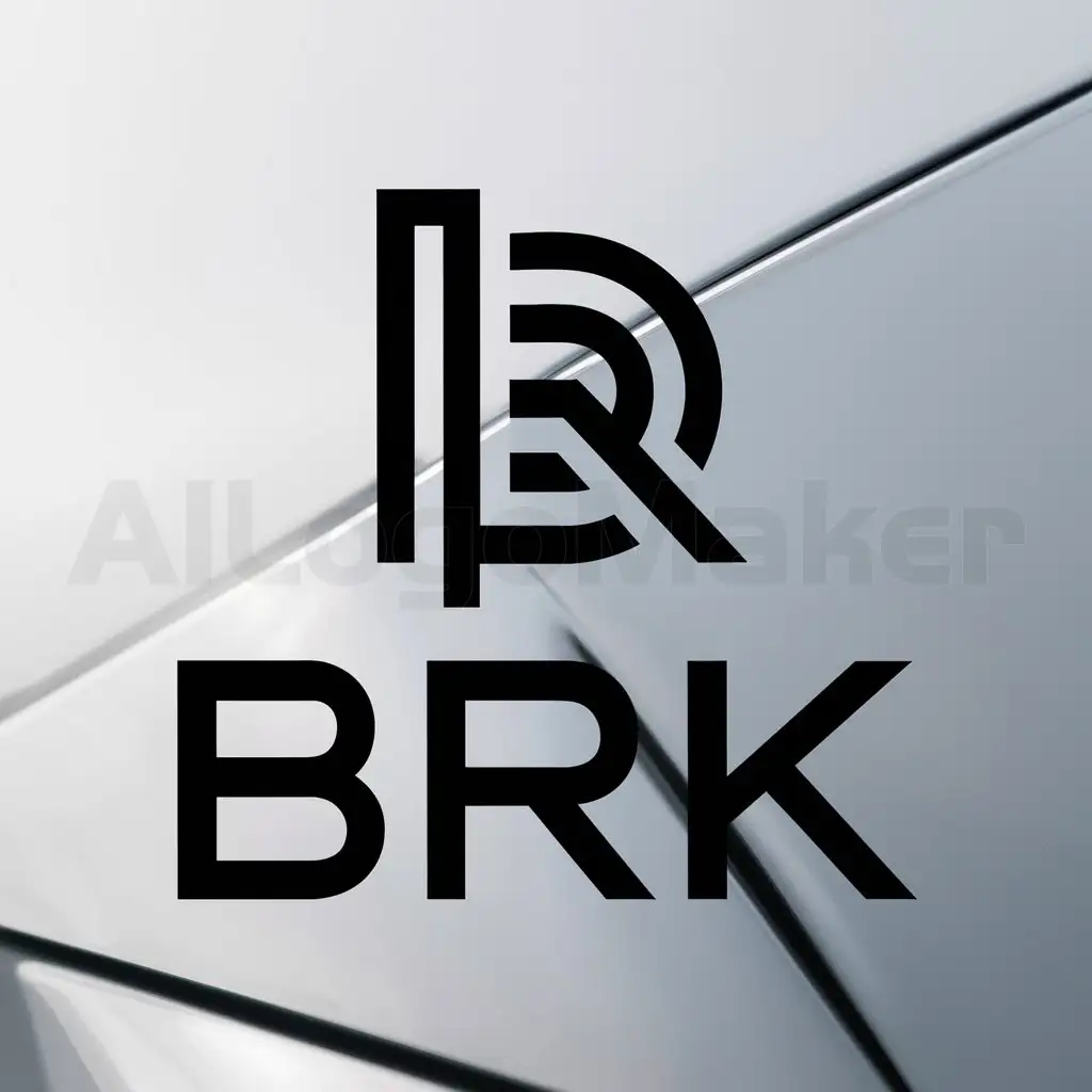 a logo design,with the text "Brk", main symbol:Brk,complex,clear background