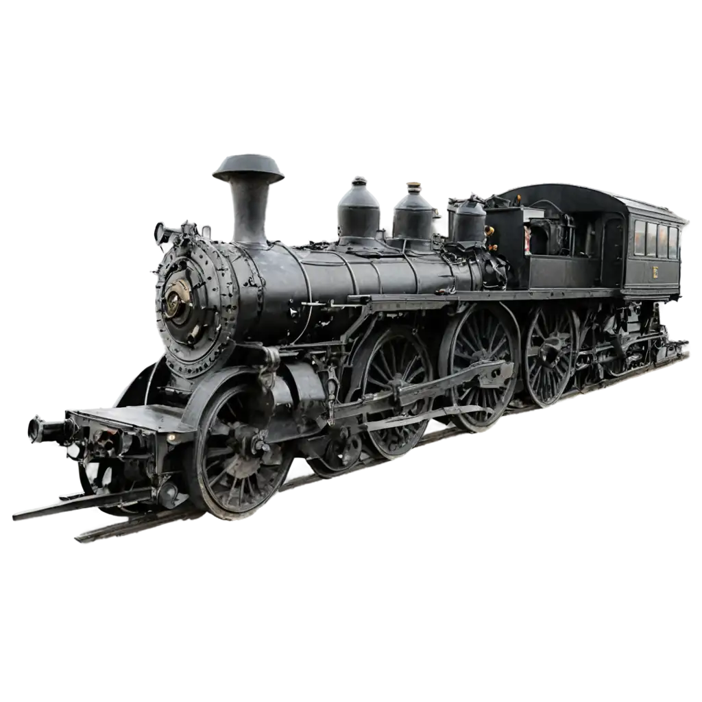 An antique steam locomotive