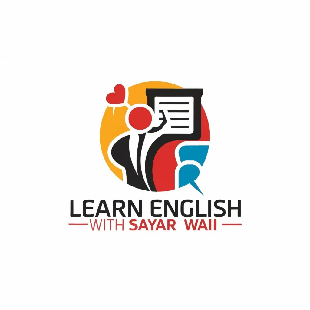 LOGO-Design-For-Learn-English-With-Sayar-Wai-Minimalistic-English-Teacher-Symbol-in-Education-Industry