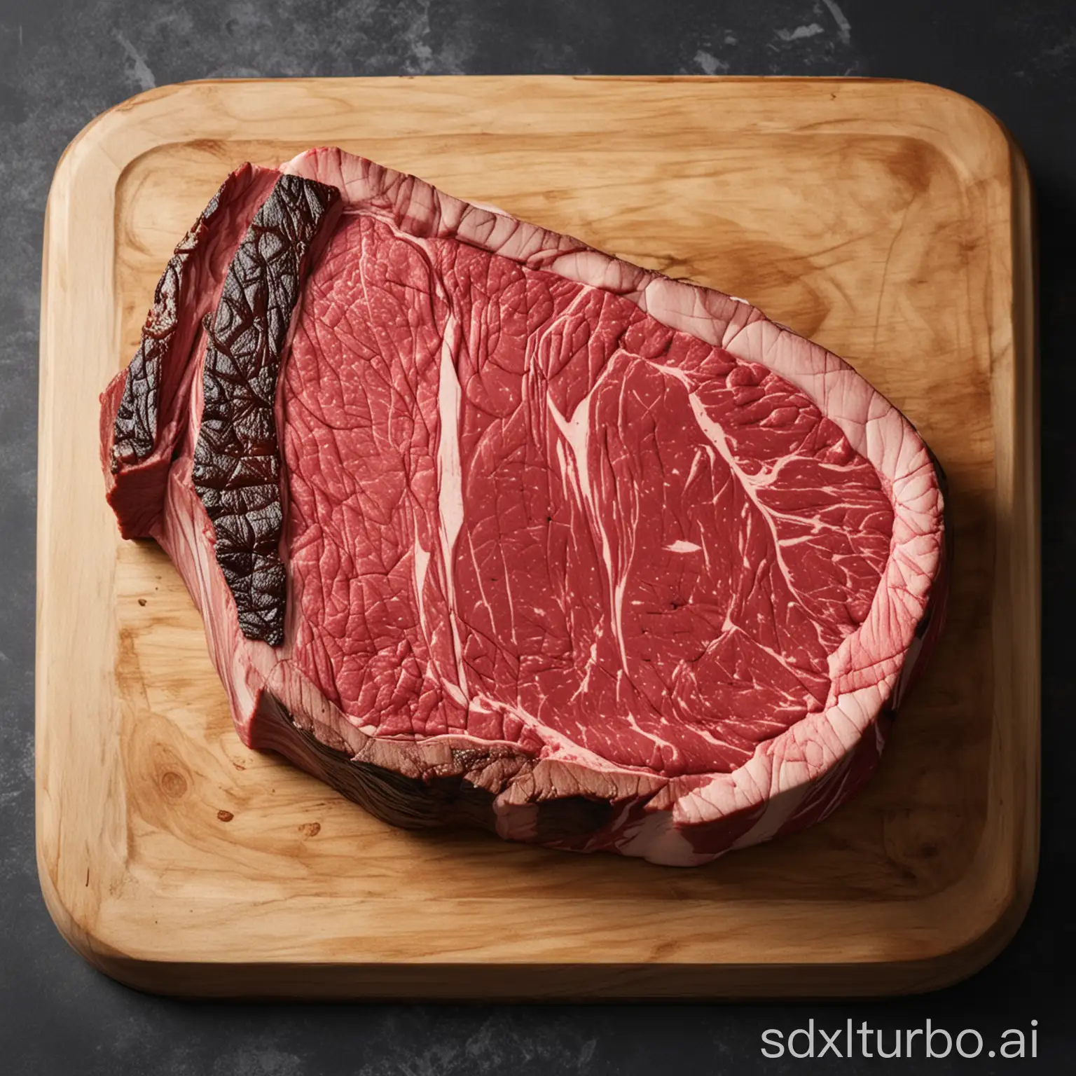 marbled steak