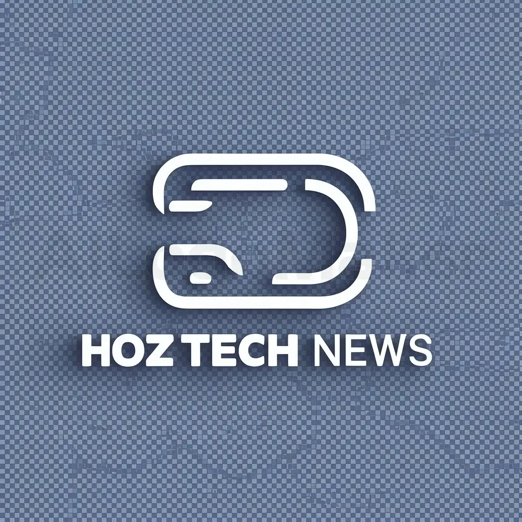 a logo design,with the text "HozTech News", main symbol:hoz tecnologica,Minimalistic,be used in Technology industry,clear background