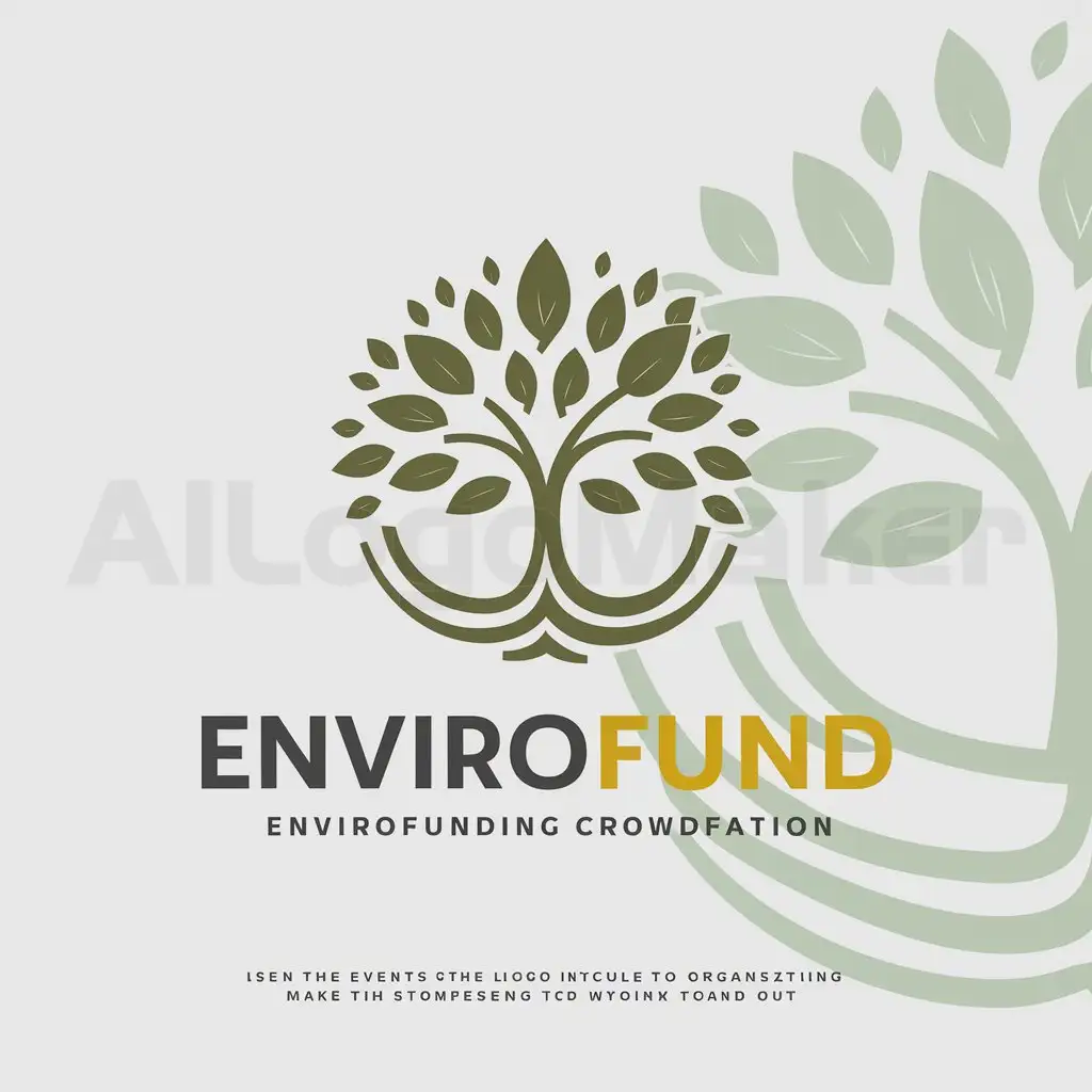LOGO-Design-for-EnviroFund-Crowdfunding-Environmental-Organization-with-a-Green-Leaf-Symbol