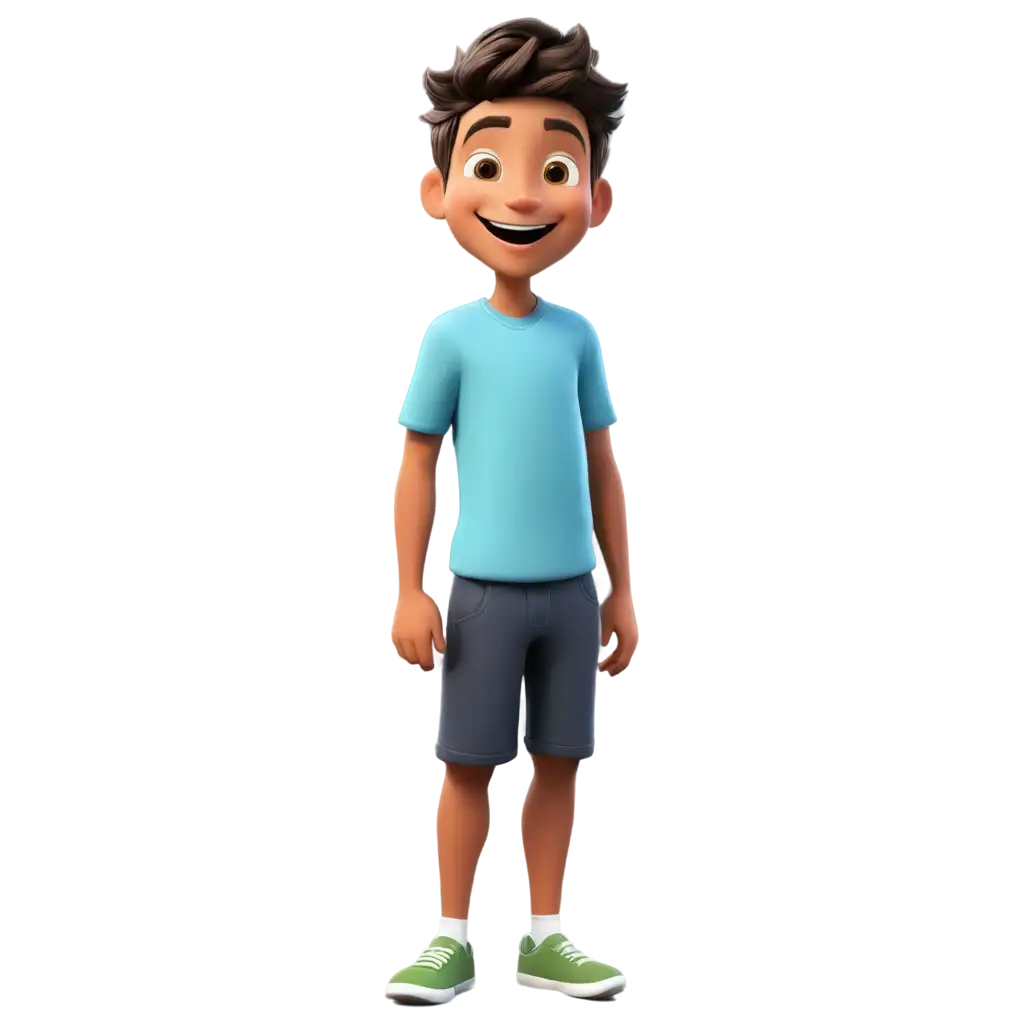 happy boy cartoon