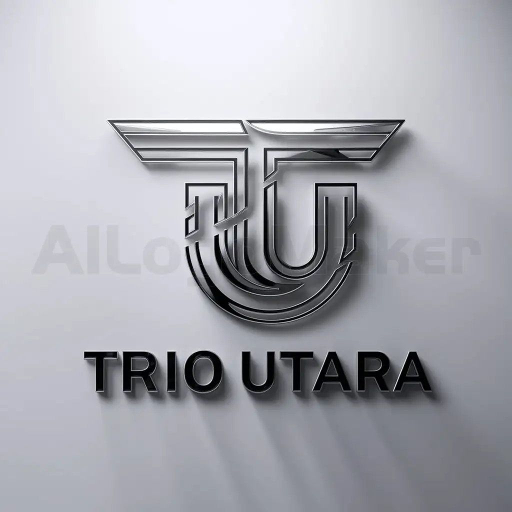 a logo design,with the text "Trio Utara", main symbol:T U,complex,be used in photography industry,clear background